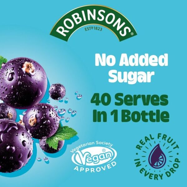 Robinsons Double Strength Blackcurrant Squash 1L