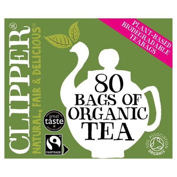 Clipper Organic Fairtrade 80 Tea Bags 285g