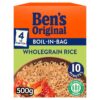 Bens Original Boil-In-Bag Wholegrain Rice 4 Bags 500g