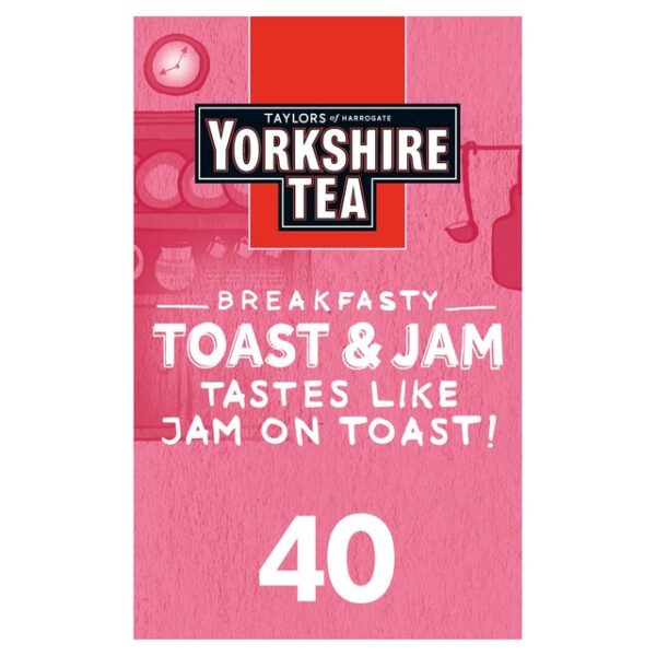 Yorkshire Tea Toast Jam Brew 40 Tea Bags 125g