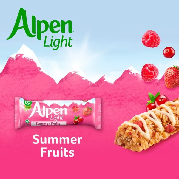 Alpen Light Cereal Bars Summer Fruits 5 x 19g