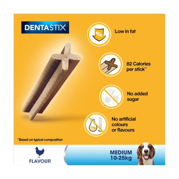 Pedigree Dentastix Daily Adult Medium Dog Treats 5 x Dental Sticks 128g