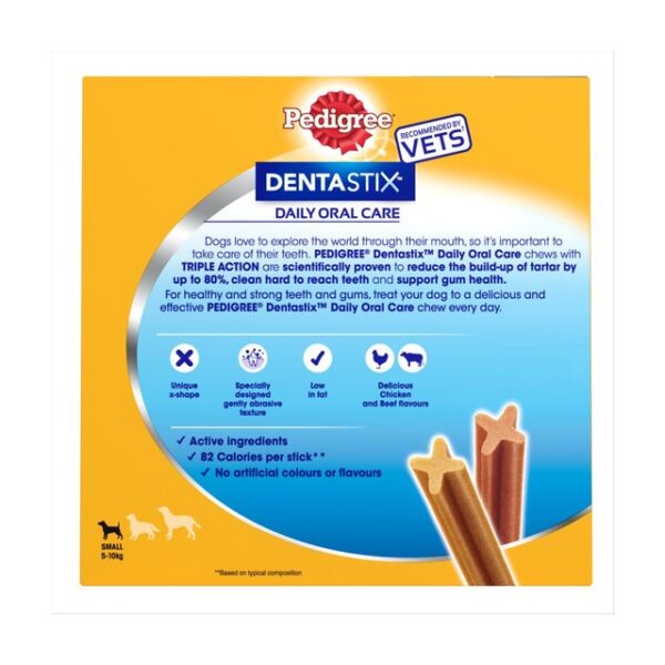 Pedigree Dentastix Daily Adult Small Dog Treats 35 x Dental Sticks 550g