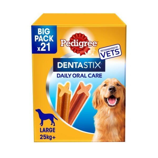 Pedigree Dentastix Daily Adult Large Dog Treats 21 x Dental Sticks 810g