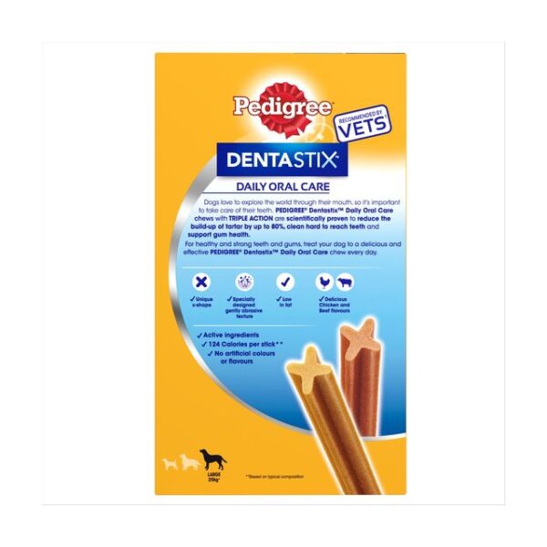 Pedigree Dentastix Daily Adult Large Dog Treats 21 x Dental Sticks 810g