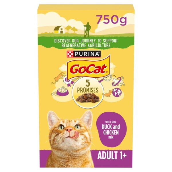 Go-Cat Chicken  Duck Dry Cat Food 750g