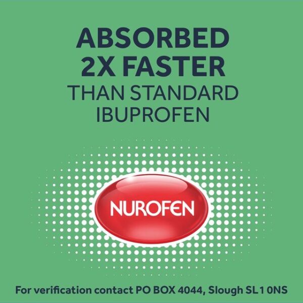 Nurofen Express Pain Relief 200mg Liquid Capsules Ibuprofen 10 per pack