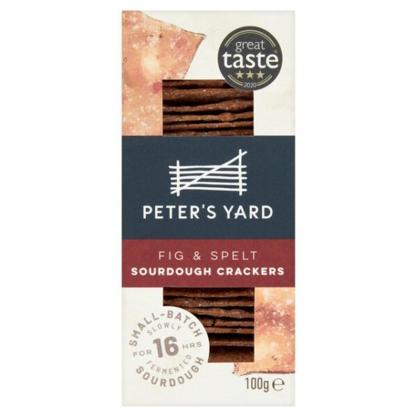 Peters Yard Fig & Spelt Sourdough Crackers 100g