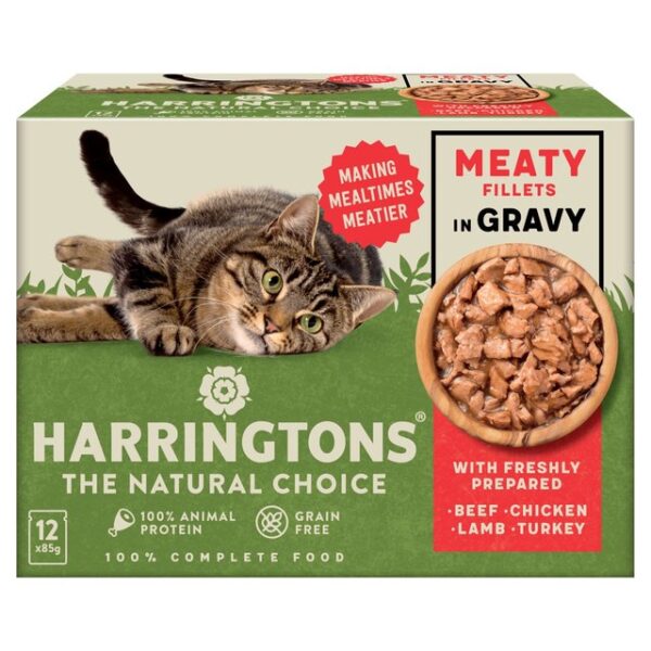 Harringtons Cat Meaty Selection In Gravy 12 X 85g