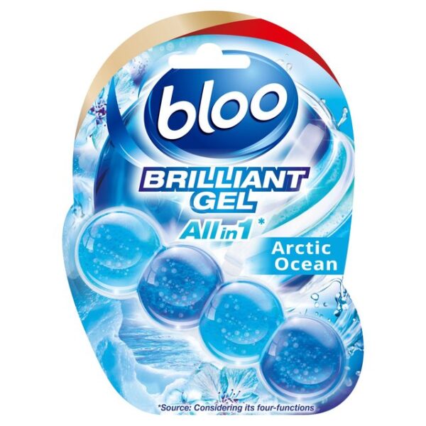 Bloo Brilliant Gel Arctic Ocean Toilet Rim Block 42g