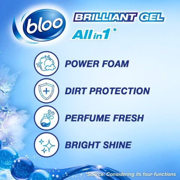 Bloo Brilliant Gel Arctic Ocean Toilet Rim Block 42g