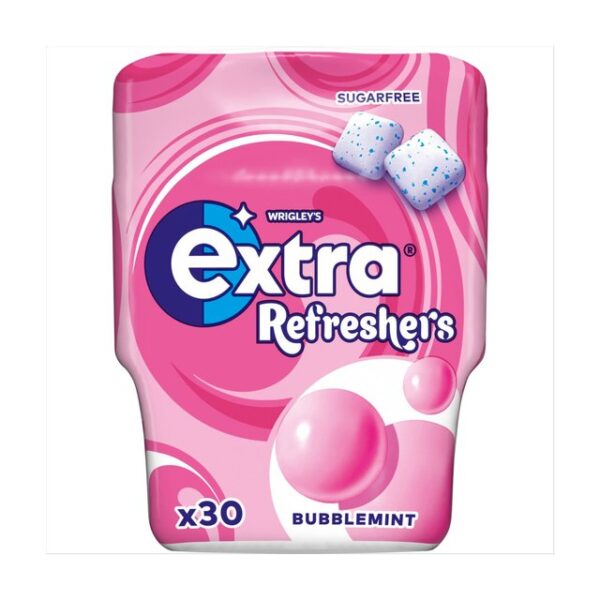 Wrigleys Extra Refreshers Bubblemint 30 Piece Bottle 67g