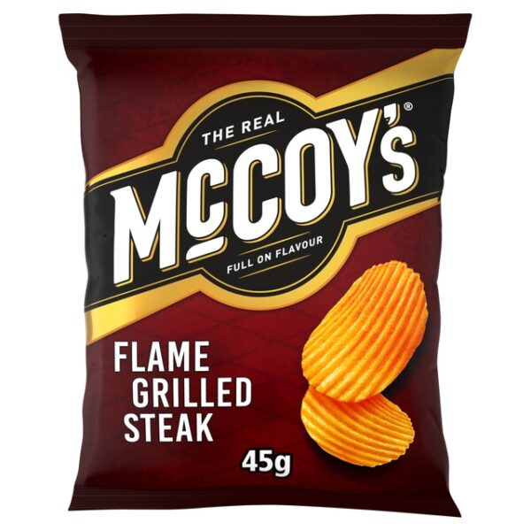 Mccoys Flame Grilled Steak Grab Bag Crisps 45g