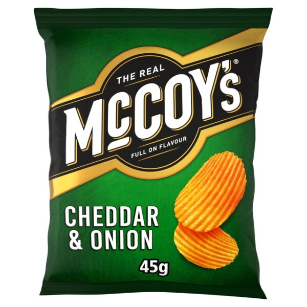 Mccoys Cheddar & Onion Grab Bag Crisps 45g