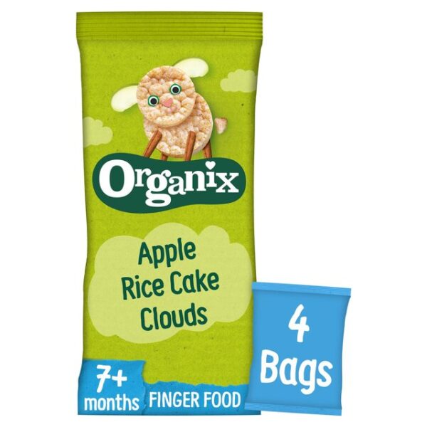 Organix Apple Rice Cake Clouds Multipack 4 x 18g