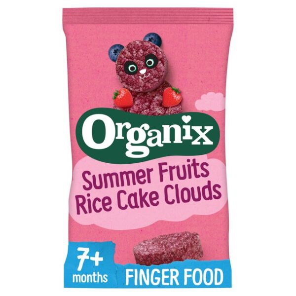 Organix Summer Fruits Rice Cake Clouds 40g