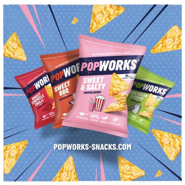 Popworks Sweet & Salty Popped Crisps 85g