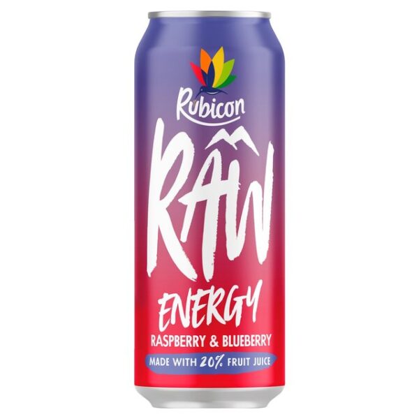 Rubicon Raw Energy Raspberry Blueberry 500ml