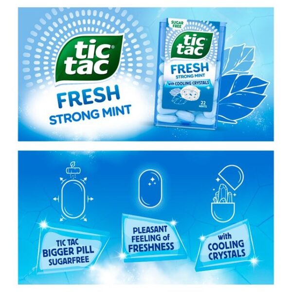 Tic Tac Fresh Strong Mint Sugar Free 16.4g