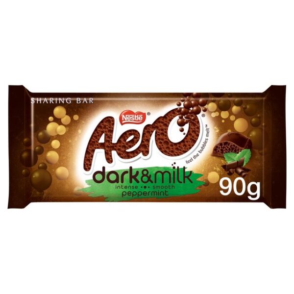 Aero Dark & Milk Peppermint Chocolate Sharing Bar 90g