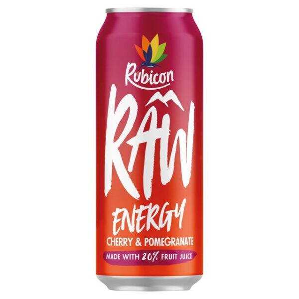 Rubicon Raw Energy Cherry & Pomegranate 500ml (Pmp) Pm ?1.29