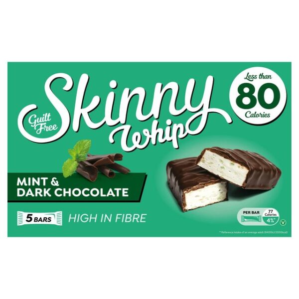 Skinny Whip Mint Dark Chocolate 5 x 20g