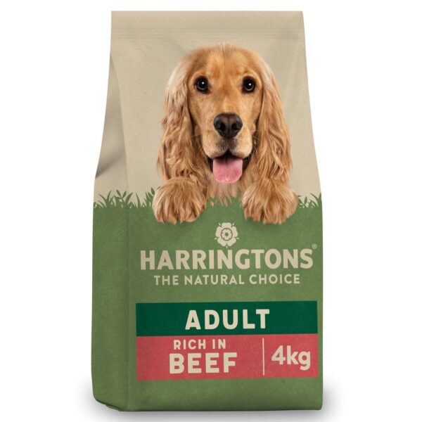 Harringtons Dry Adult Dog Food Rich in Beef  Rice 4kg