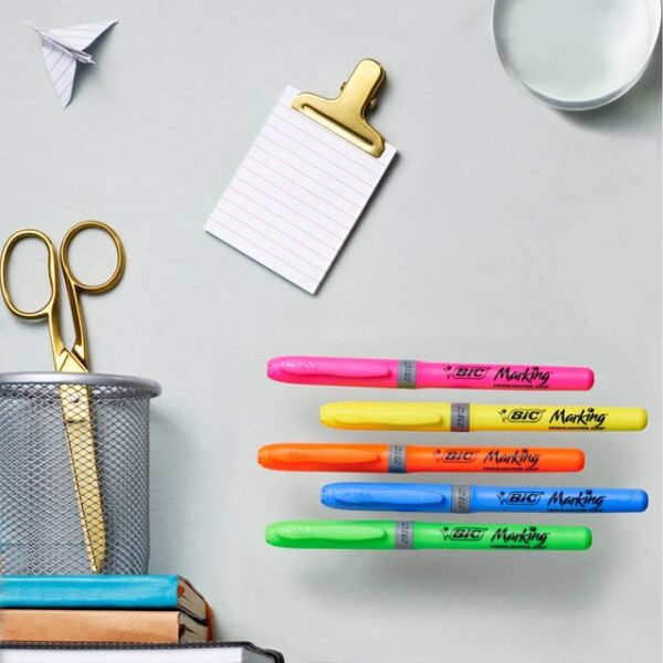 Bic Highlighter Grip Pastel Assorted 4 per pack