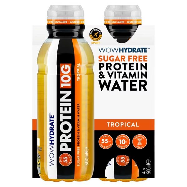 Wow Hydrate Protein Tropical 4X500ml