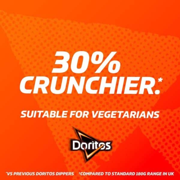 Doritos Dippers A Hint Of Salt Sharing Tortilla Chips Crisps 230g