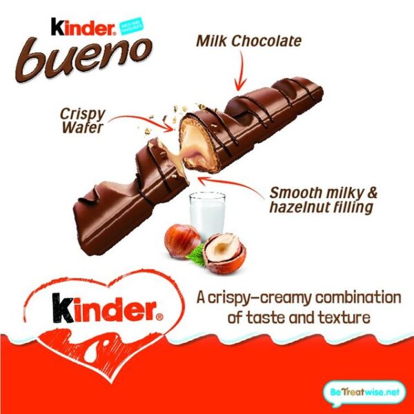 Kinder Bueno Twin Finger Bar 2 per pack