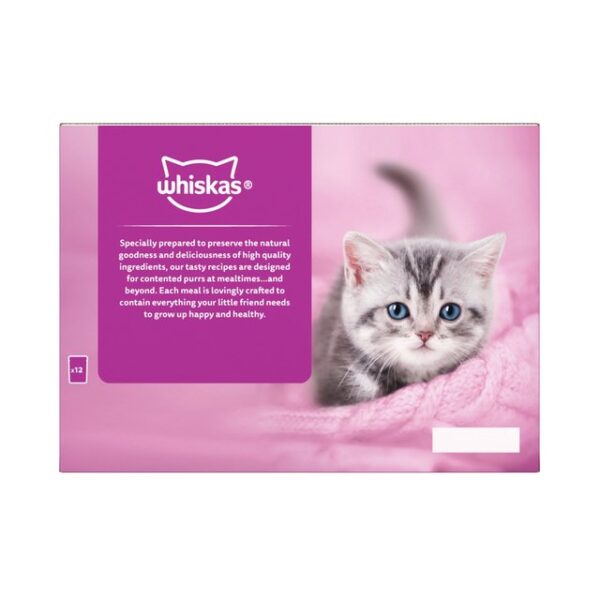 Whiskas Kitten Poultry Feasts Wet Cat Food Pouches in Jelly 12 x 85g