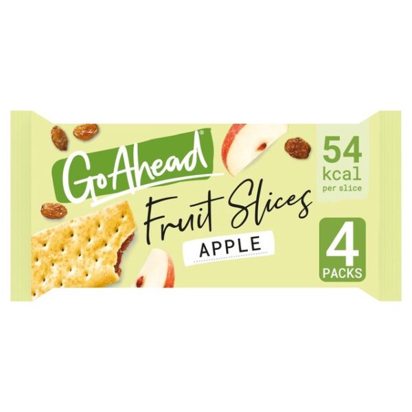 Go Ahead Apple Crispy Fruit Slices Snack Bars Multipack 4 x 44g