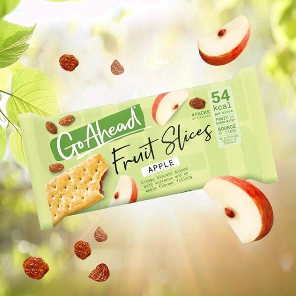 Go Ahead Apple Crispy Fruit Slices Snack Bars Multipack 4 x 44g