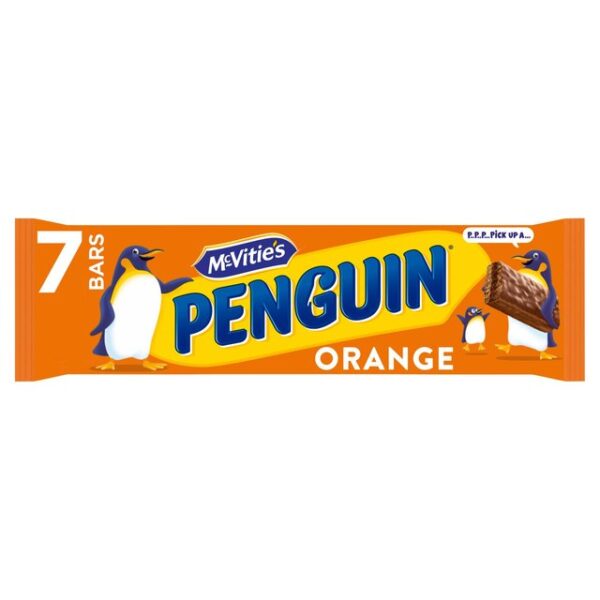 Mcvitie's Penguin Orange Chocolate Biscuit Bar 7 x 172g