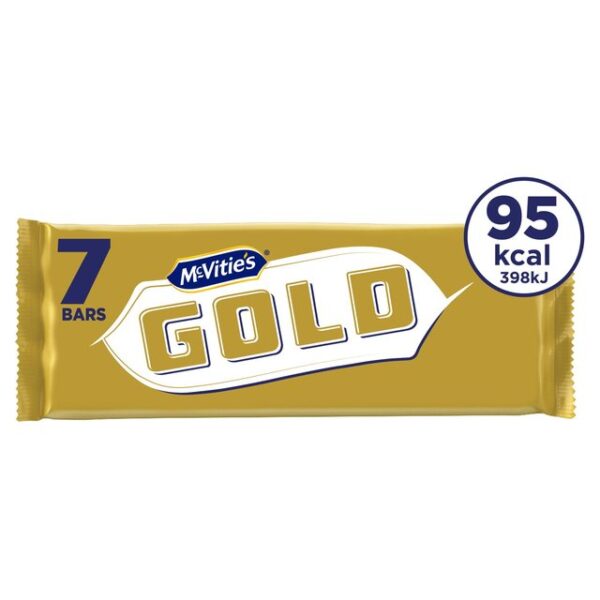 McVitie's Gold Caramel Flavour Biscuit Bars Multipack 7 x 128.4g