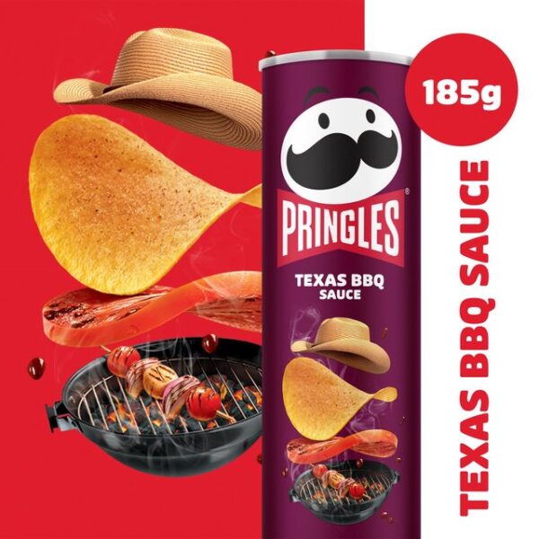 Pringles Texas BBQ Sauce Sharing Crisps 185g