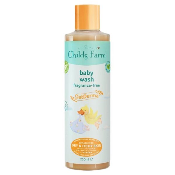 Childs Farm Oatderma Baby Wash Fragrance Free 250ml