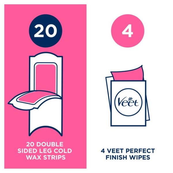 Veet Wax Strips Face for Sensitive Skin, Wax Strips 40 per pack