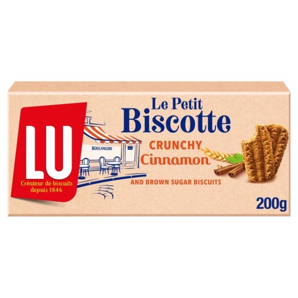 Lu Le Petit Biscotte Crunchy Cinnamon And Brown Sugar Biscuits 200g