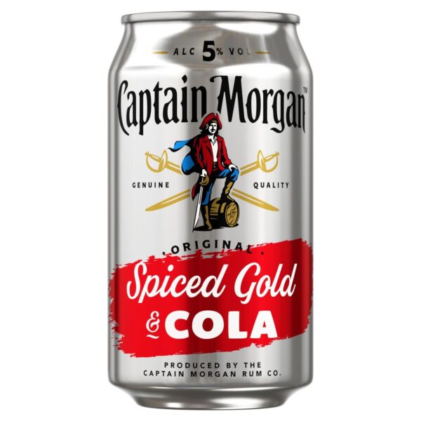 Captain Morgan Original Spiced Gold & Cola (Abv 5%) 330ml