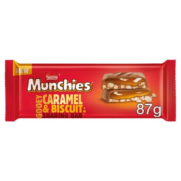 Munchies Caramel And Biscuit Chocolate Sharing Bar 87g