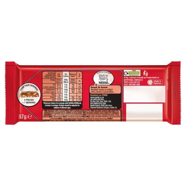 Munchies Caramel And Biscuit Chocolate Sharing Bar 87g