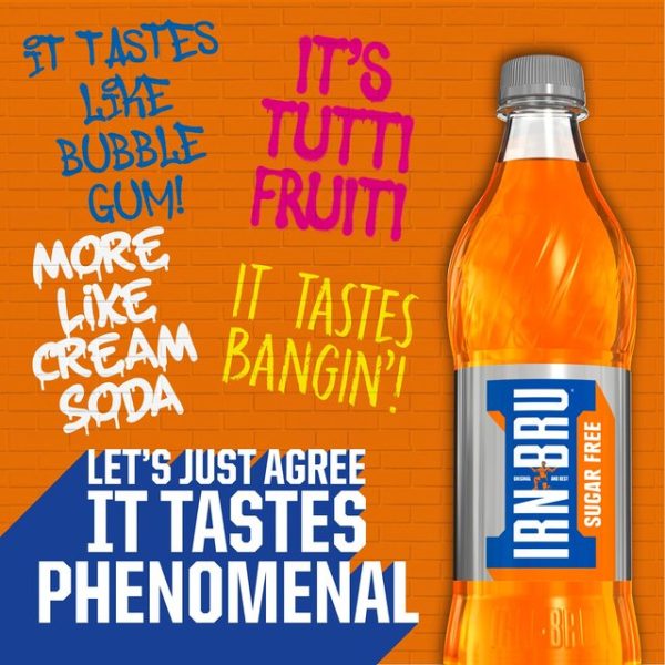 IRN-BRU Sugar Free Soft Drink 500ml