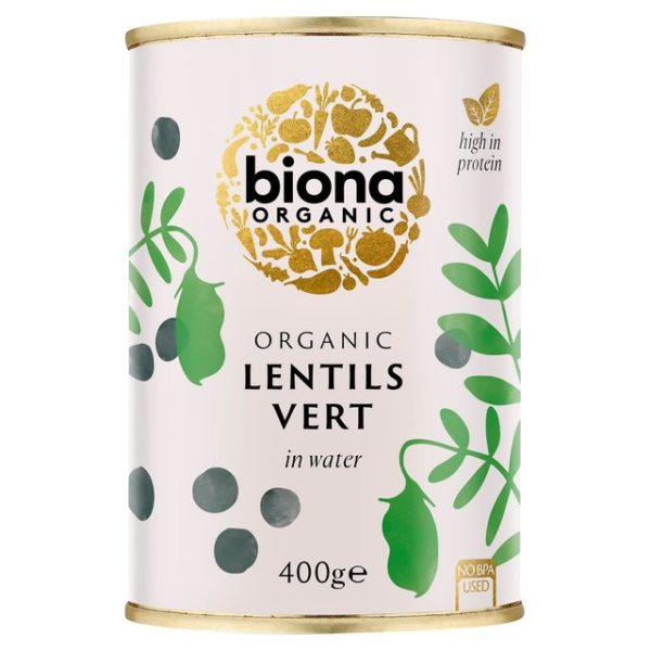 Biona Organic Lentils Vert (400g) 240g