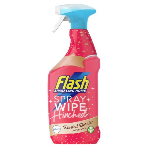 Flash Spray Wipe Done Antibacterial Cleaning Spray Wild Berries 800ml