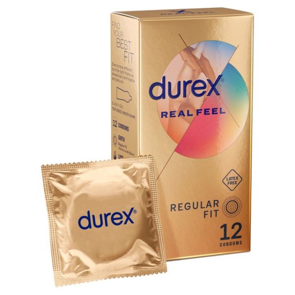 Durex Real Feel Non Latex Condoms 12 per pack