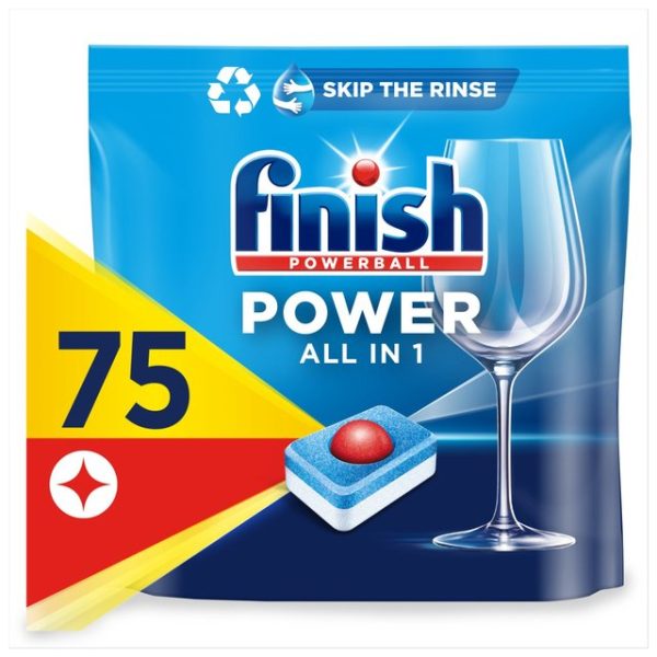 Finish All In One Dishwasher Tablets Lemon 75 Tabs