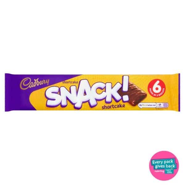 Cadbury Shortcake Snack Bars Multipack 6 x 20g