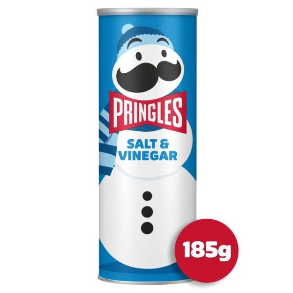 Pringles Salt & Vinegar Sharing Crisps 185g